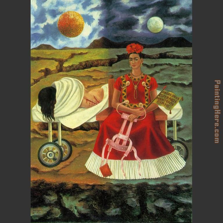 Tree of Hope painting - Frida Kahlo Tree of Hope art painting